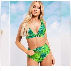 ASOS DESIGN SWIM GLAM mix and match high waist bikini bottom size 6 NWOT